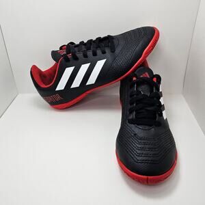 Adidas 'Predator Tango' Black / Red Youth Indoor Soccer Shoes - US Size 3